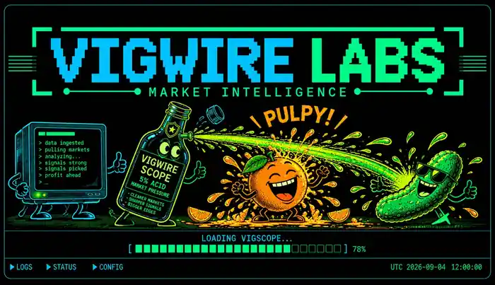 VigWire crew with Market Bottle pressure, Pulpy! and Pick Pickle